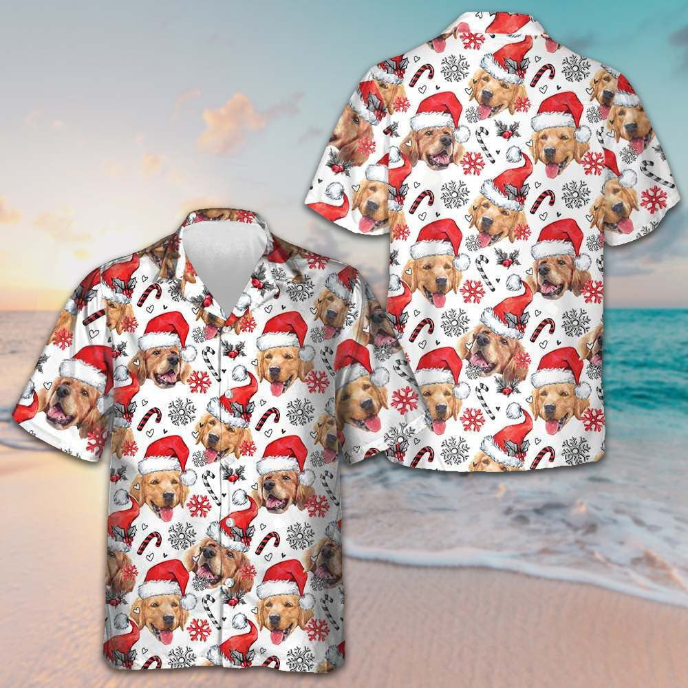 Golden Retriever Santa Hawaiian Shirt Funny Christmas Dog Shirt Gifts For Him Golden Retriever Santa Hawaiian Shirt Funny Christmas Dog Shirt Gifts For Him