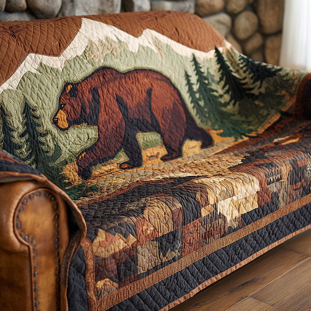 Golden Ridge Quilted Sofa Cover Living Room Decor Ideas Presents For Wildlife Enthusiasts