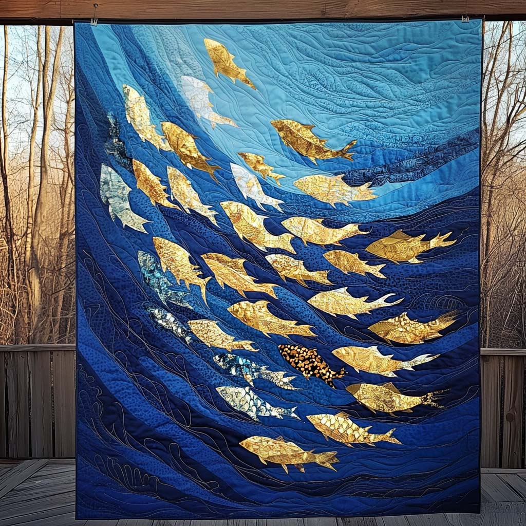 Golden School Quilted Blanket Christmas Gift Blanket