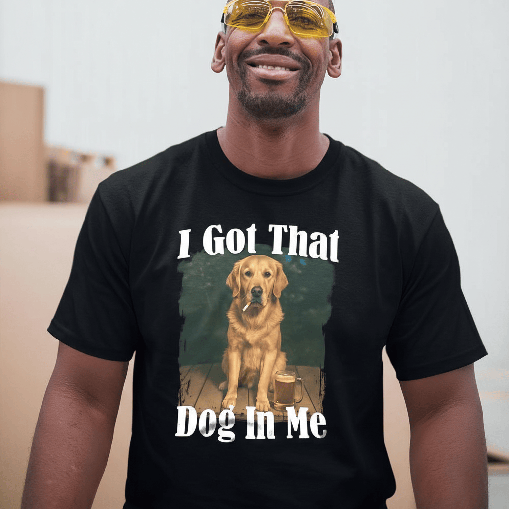 Golden Smoke I Got That Dog In Me Shirt Trending Meme Apparel Gift for Him