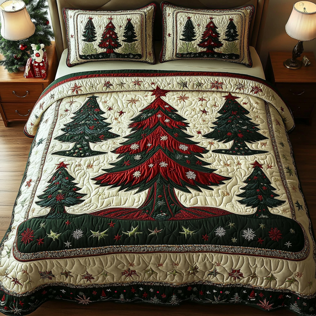 Golden Sparkle Quilted Bedding Set Best Holiday Duvet Covers Christmas Present Ideas