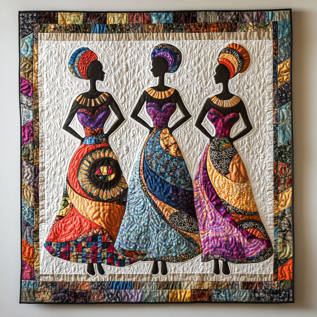 Golden Spirit Woman Quilt Perfect Holiday Gift for Blanket Lovers