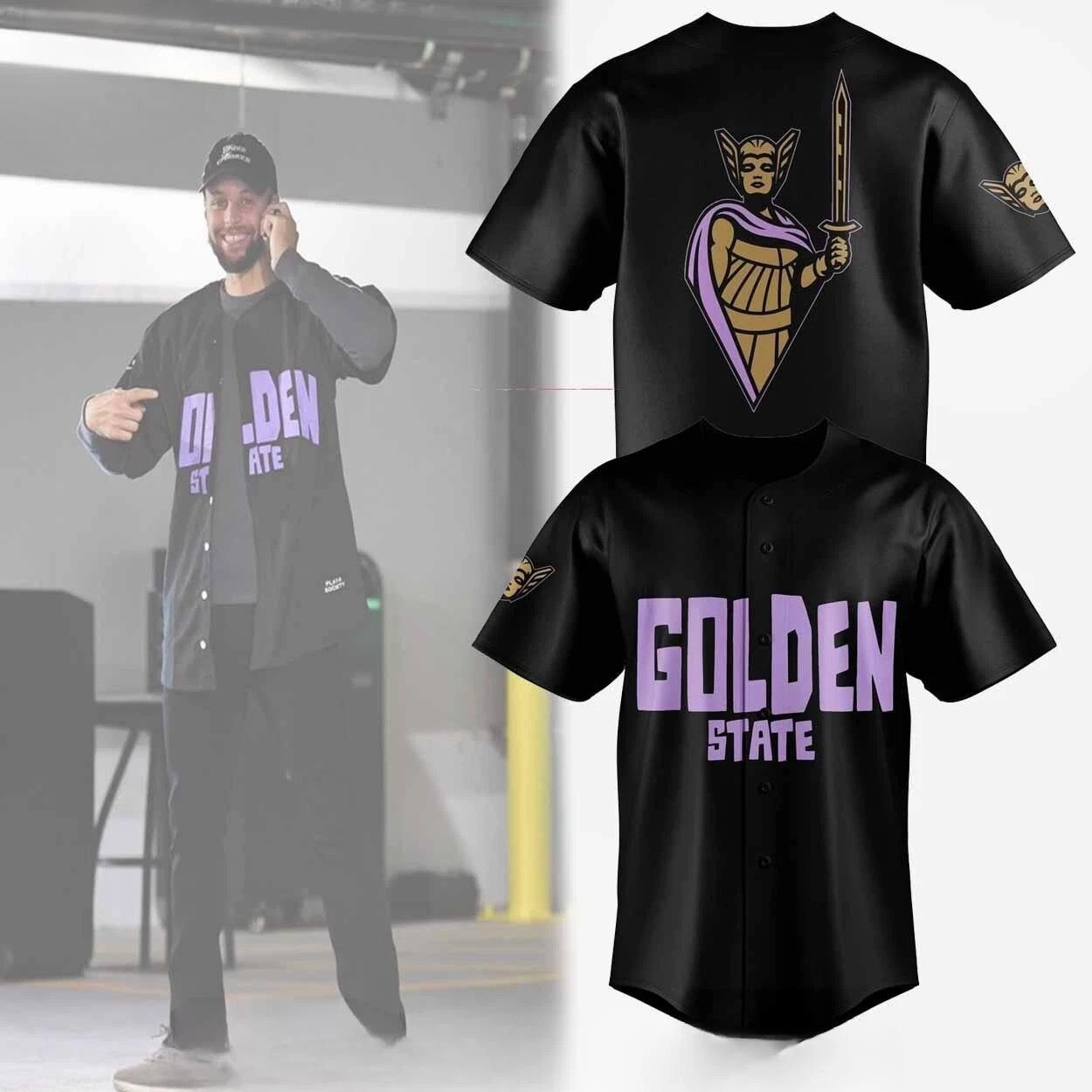 Golden State Valkyries Secondary Logo Baseball Jersey Gift For Basketball Lover