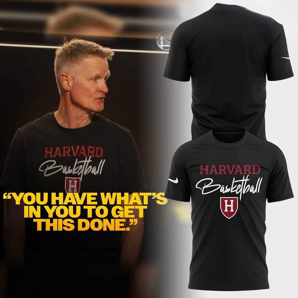 Golden State Warriors Coach Steve Kerr Harvard T-Shirt Gifts For The Basketball Enthusiast