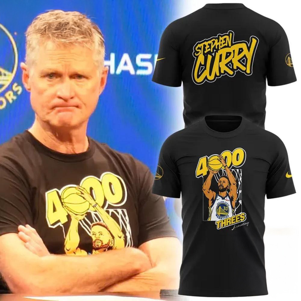 Golden State Warriors Special 4000 Career Regular-Season Threes Shirt Basketball Lovers Gifts