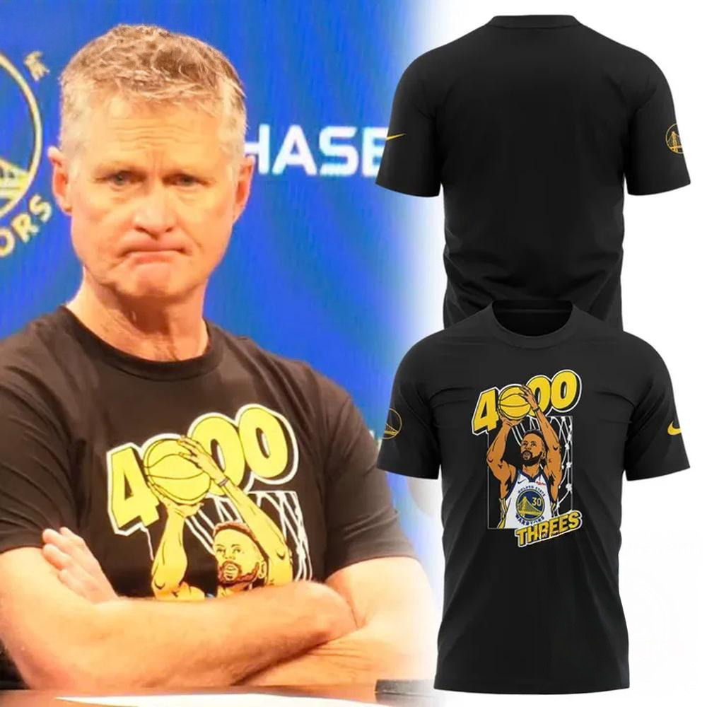 Golden State Warriors Special 4000 Career Regular-Season Threes Shirt Gifts For Basketball Fans