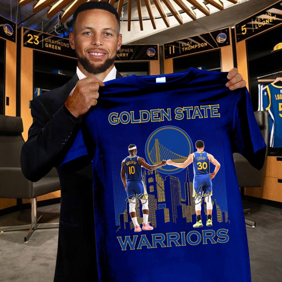 Golden State Warriors T-Shirt Jimmy Butler And Stephen Curry Basketball Fan Gift Ideas