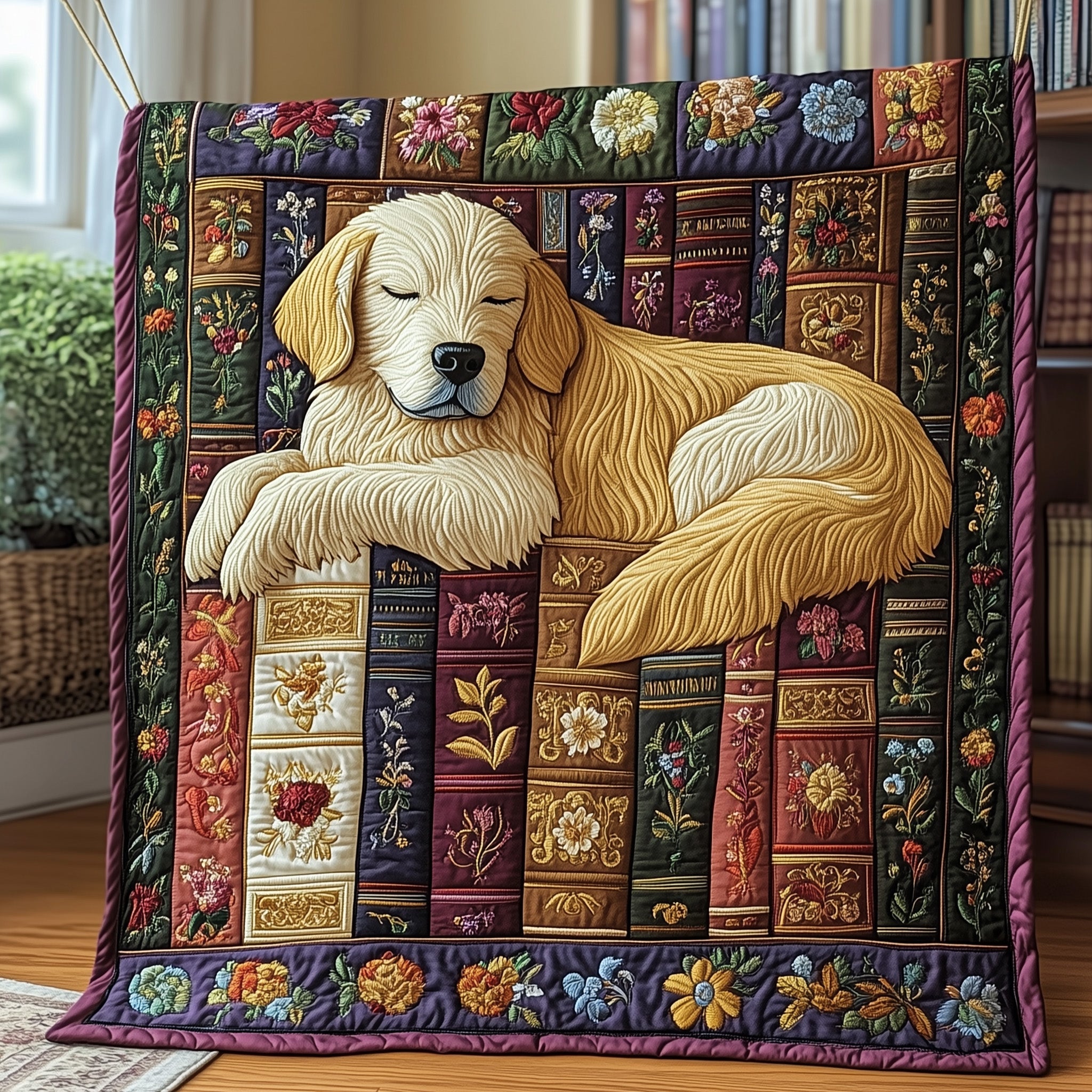 Golden Tales Dream Quilted Blanket Merchandise Throw BlanketBest Presents For Animal Lovers