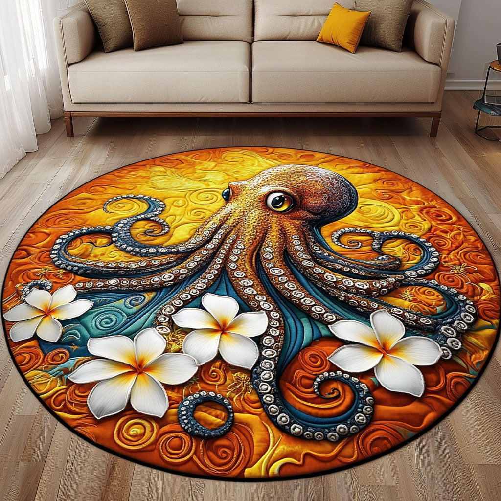 Golden Tide Quilted Round Mat Front Entryway Ideas Beach Related Gifts