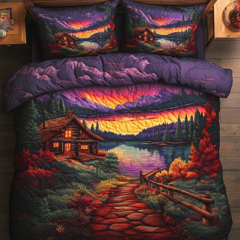 Golden Timberlight Quilted Bedding Set Bed Decor Ideas Family Gift Ideas For Christmas