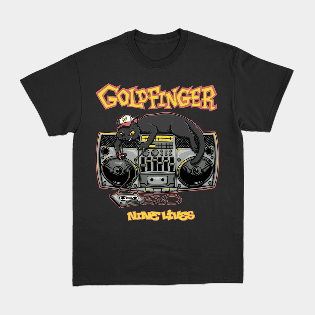 Goldfinger Lives Cat DJ T-Shirt Goldfinger Merch Best Gifts For Rock Music Lovers Goldfinger Lives Cat DJ T-Shirt Goldfinger Merch Best Gifts For Rock Music Lovers