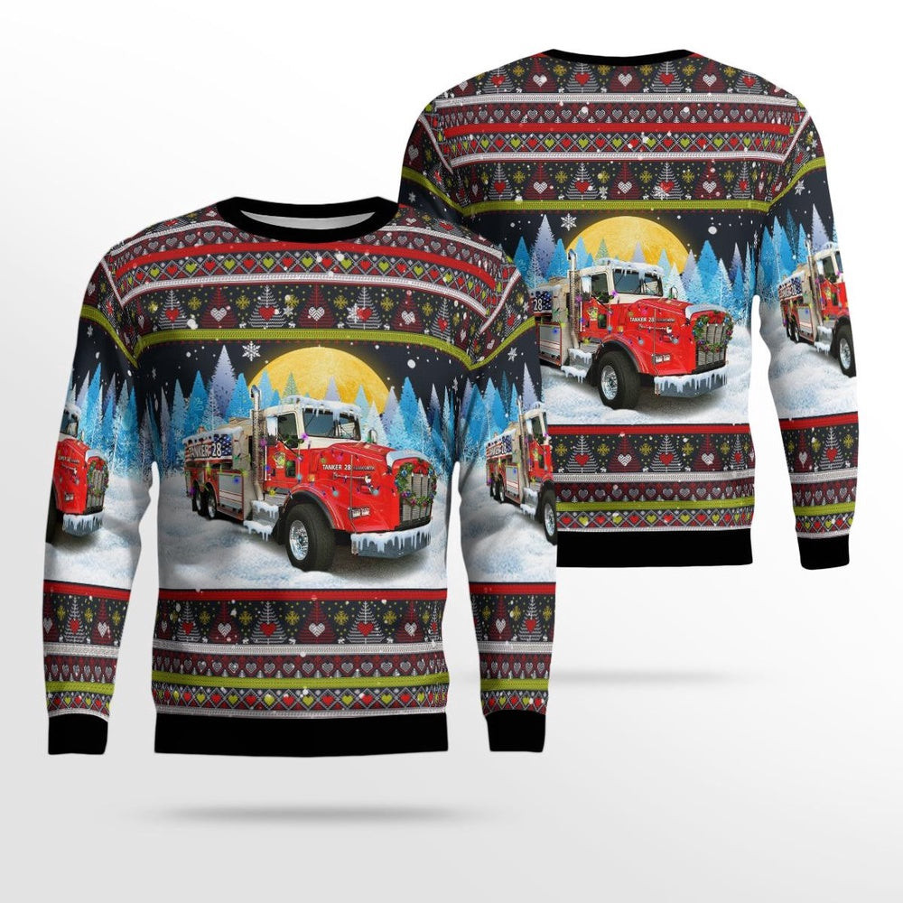 Goldsboro Pennsylvania Goldsboro Fire Company AOP Ugly Sweater Xmas Unisex Sweater Christmas Gifts For Men Women