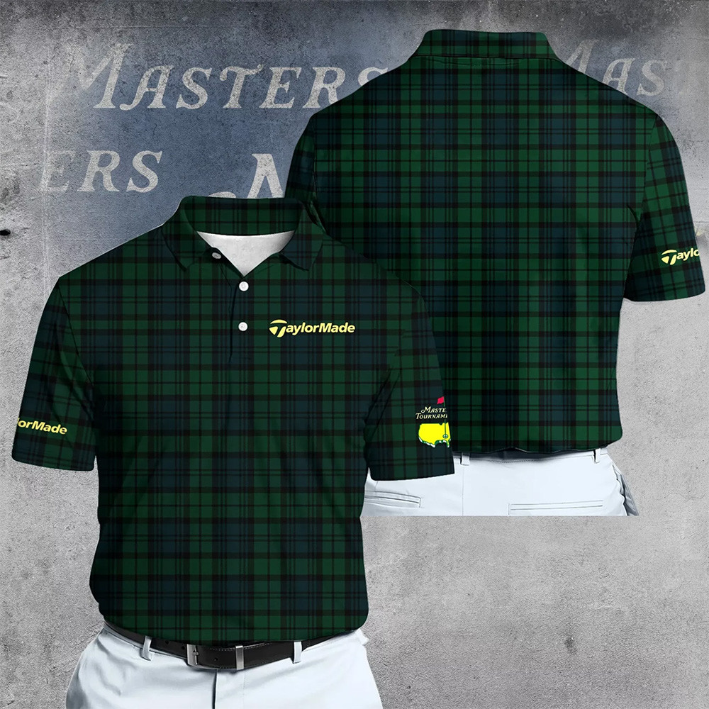 Golf 2026 Masters Tour Plaid Pattern Golf Polo Shirt The Masters Tournament 2026 Shirt Gift Idea