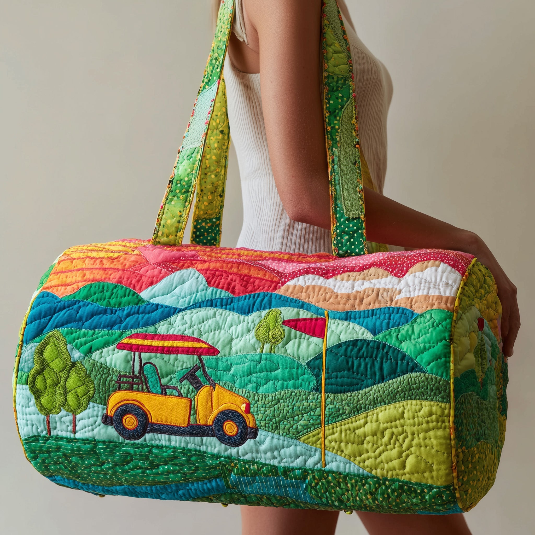 Golf Cart Quilted Duffle Bag Winter Season Must Have