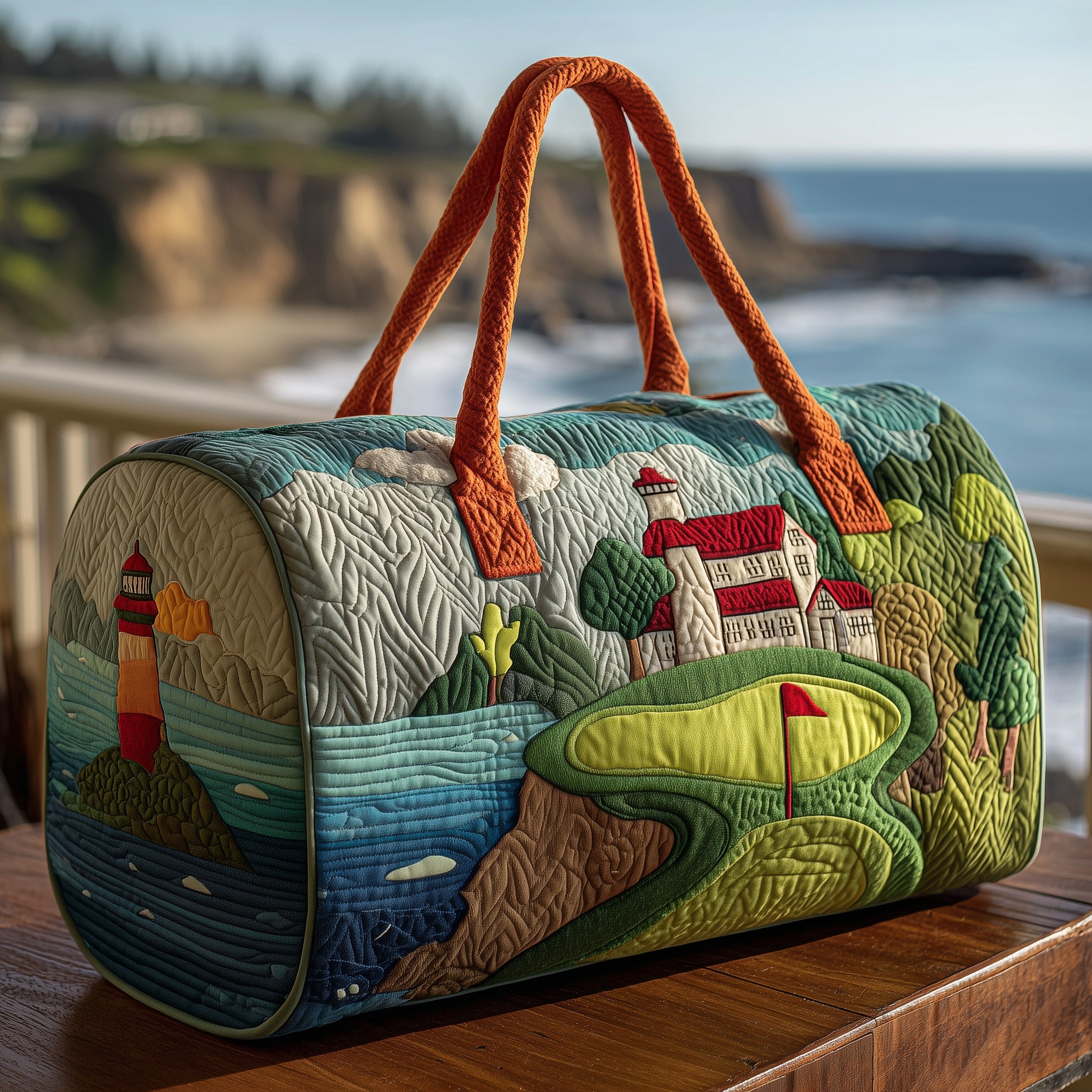 Golf Horizon Quilted Duffle Bag Gift For Kids