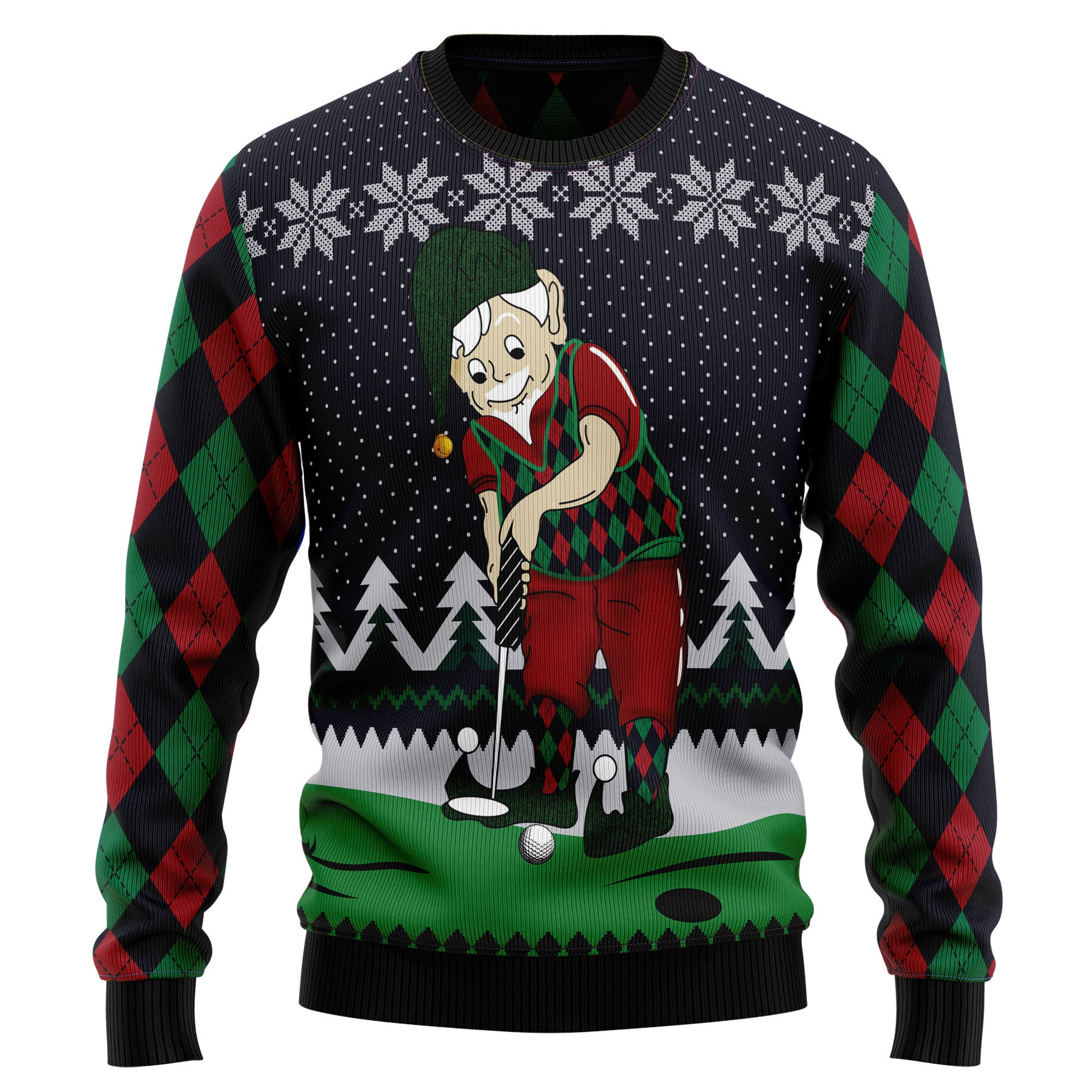 Golf Lover Ugly Christmas Sweater