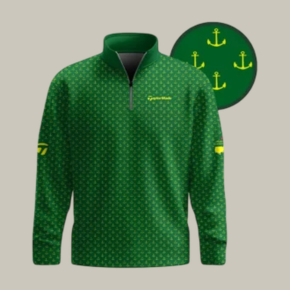Golf Masters Tournament Anchor Quarter Zip Sweatshirt Masters Tournament Apparel Birthday Gift For Golfers