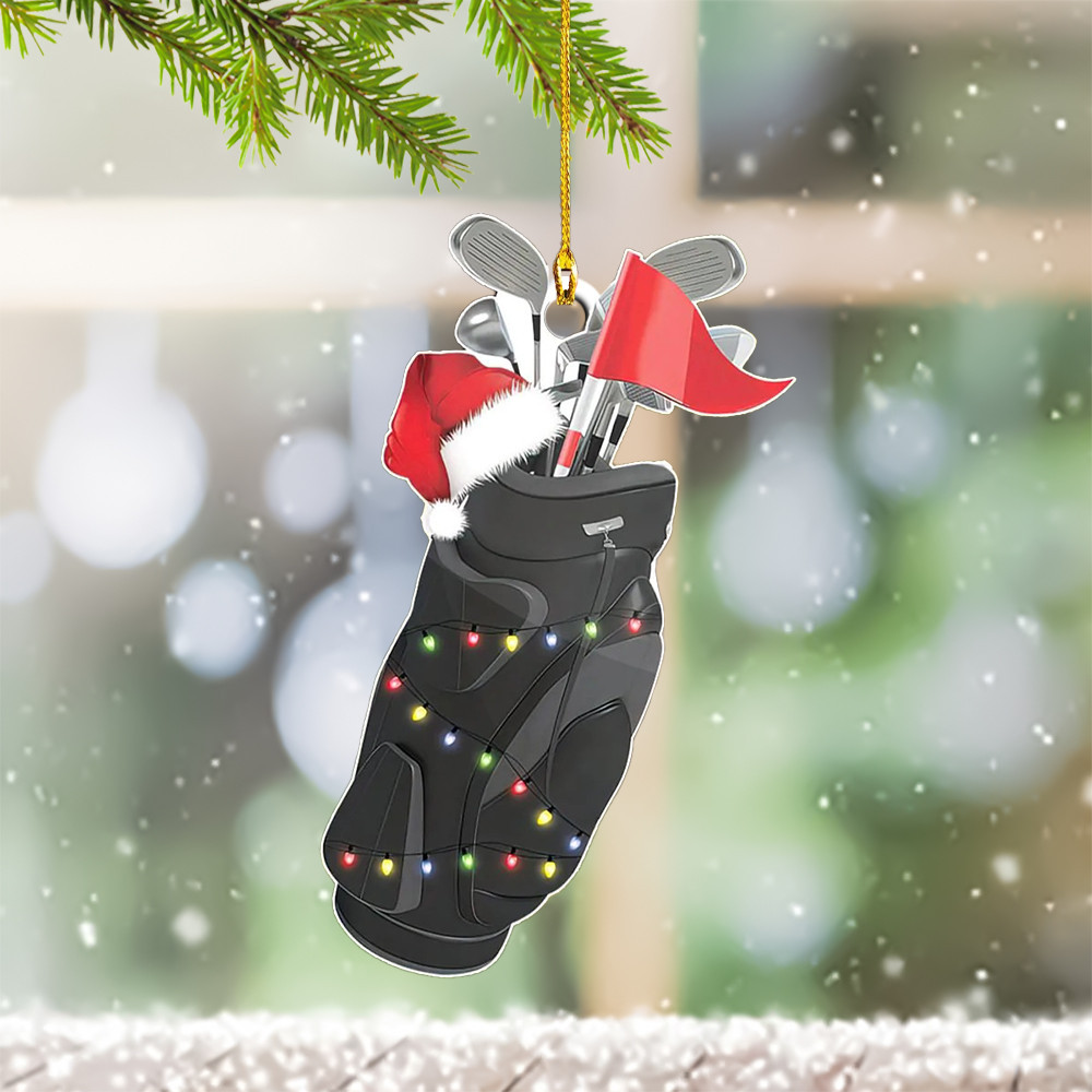 Golf Ornament Golf Bag Christmas Ornament 2024 Decoration Gift Ideas