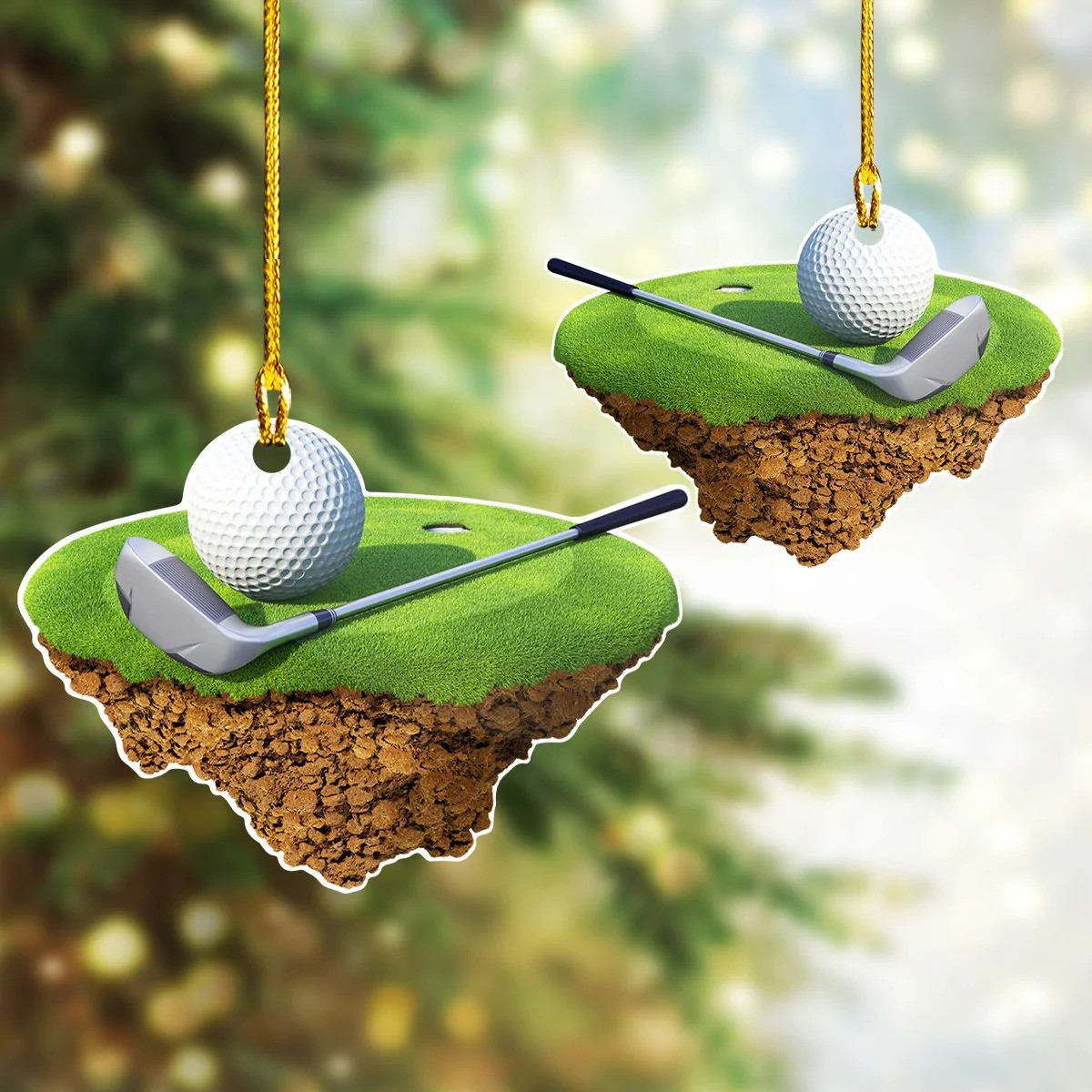 Golf Ornament Golf Xmas Tree Ornaments Decorating For Christmas 2024