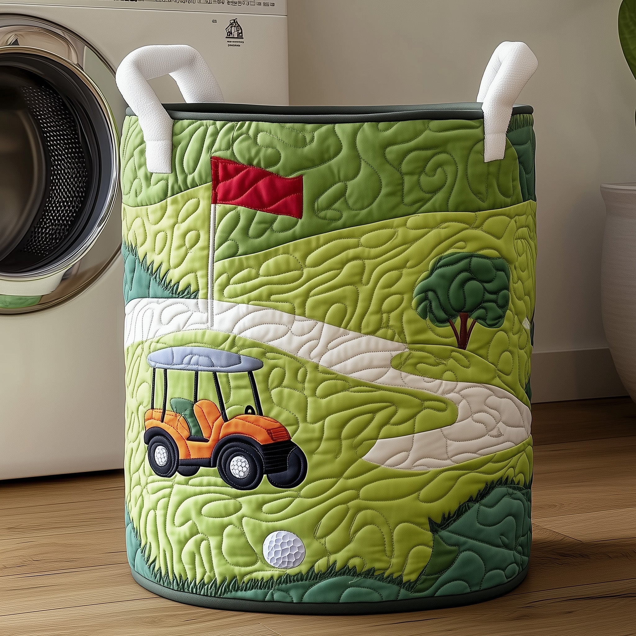 Golf Quilted Laundry Basket Fathers Day Presents Golf