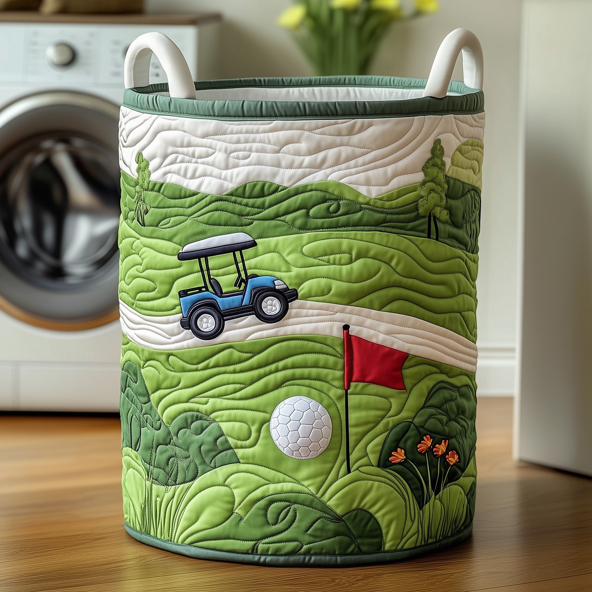 Golf Quilted Laundry Basket Good Golf Gifts For Men