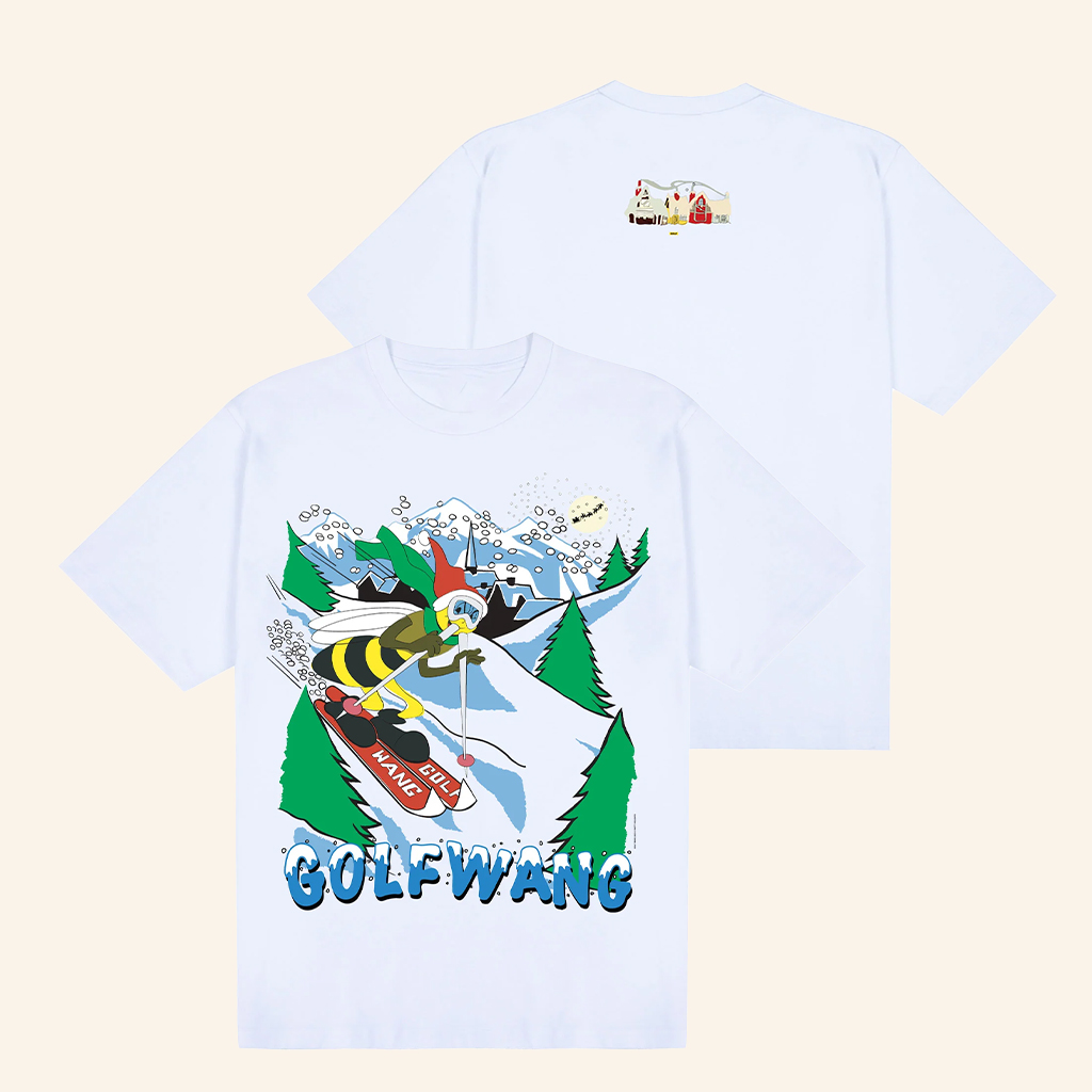 Golf Wang Merch Holiday T-Shirt Bee Is Skiing Shirt Christmas Gifts For Friends
