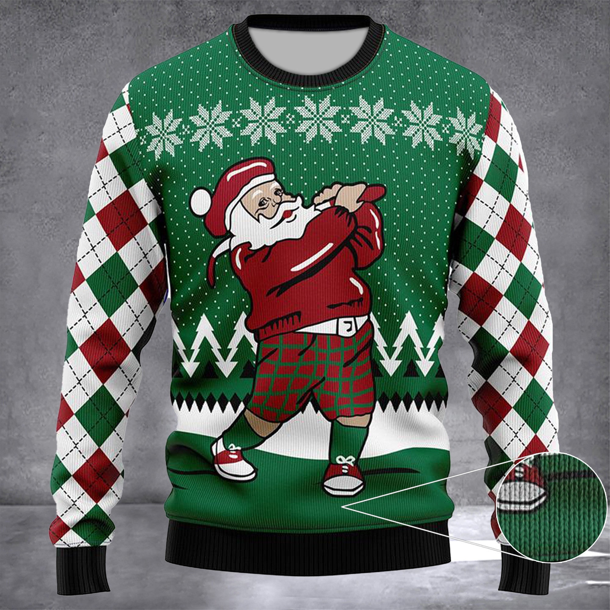 Golfer Santa Ugly Christmas Sweater Funny Xmas Sweater Gifts For Golf Lovers Golfer Santa Ugly Christmas Sweater Funny Xmas Sweater Gifts For Golf Lovers