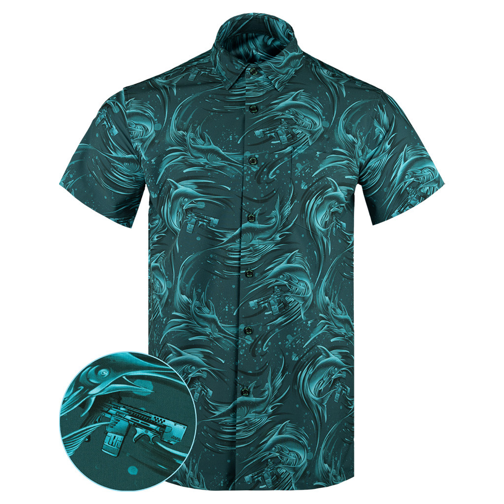Gone Fishing Button Down Shirt Concealed Carry Hawaiian Shirt Best Christmas Gifts For Dad