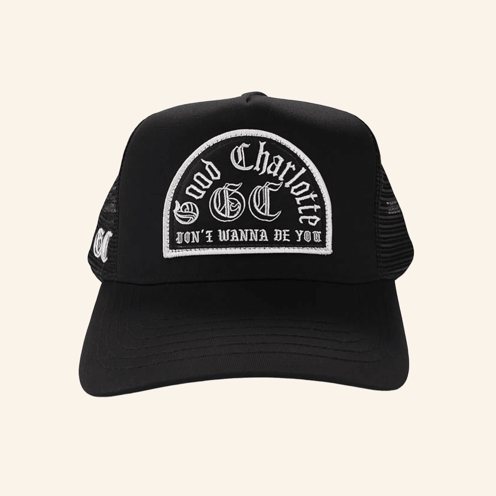 Good Charlotte Merch Embroidered GC Trucker Hat Gifts For Father Good Charlotte Merch Embroidered GC Trucker Hat Gifts For Father