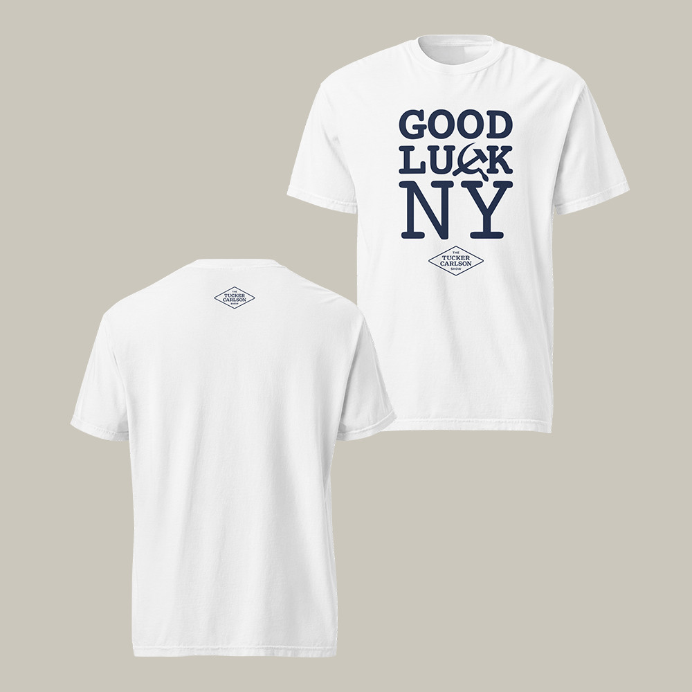Good Luck NY Tucker Carlson T-Shirt Hammer And Sickle Symbol Tee Tucker Carlson Lover Gift
