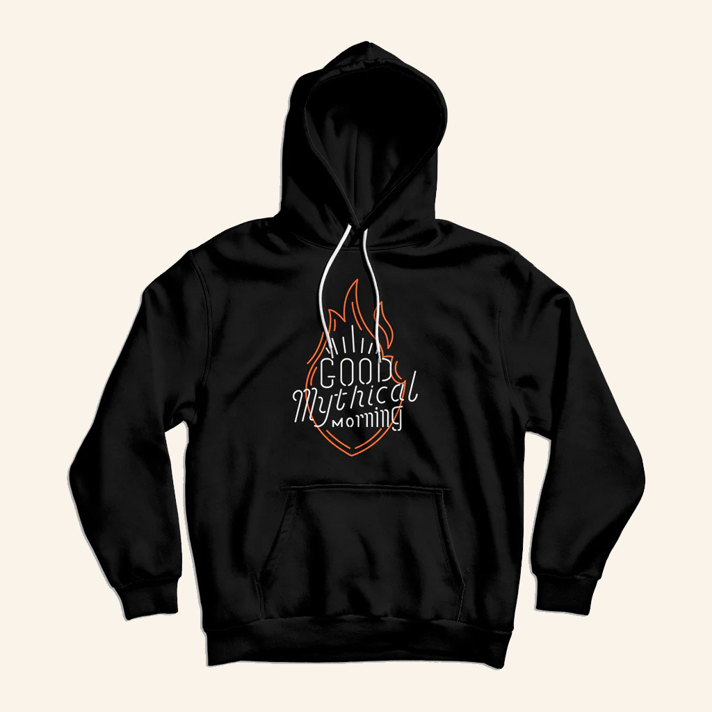 Good Mythical Morning Merch GMM Neon Sign Hoodie Birthday Gift Ideas For Him Good Mythical Morning Merch GMM Neon Sign Hoodie Birthday Gift Ideas For Him