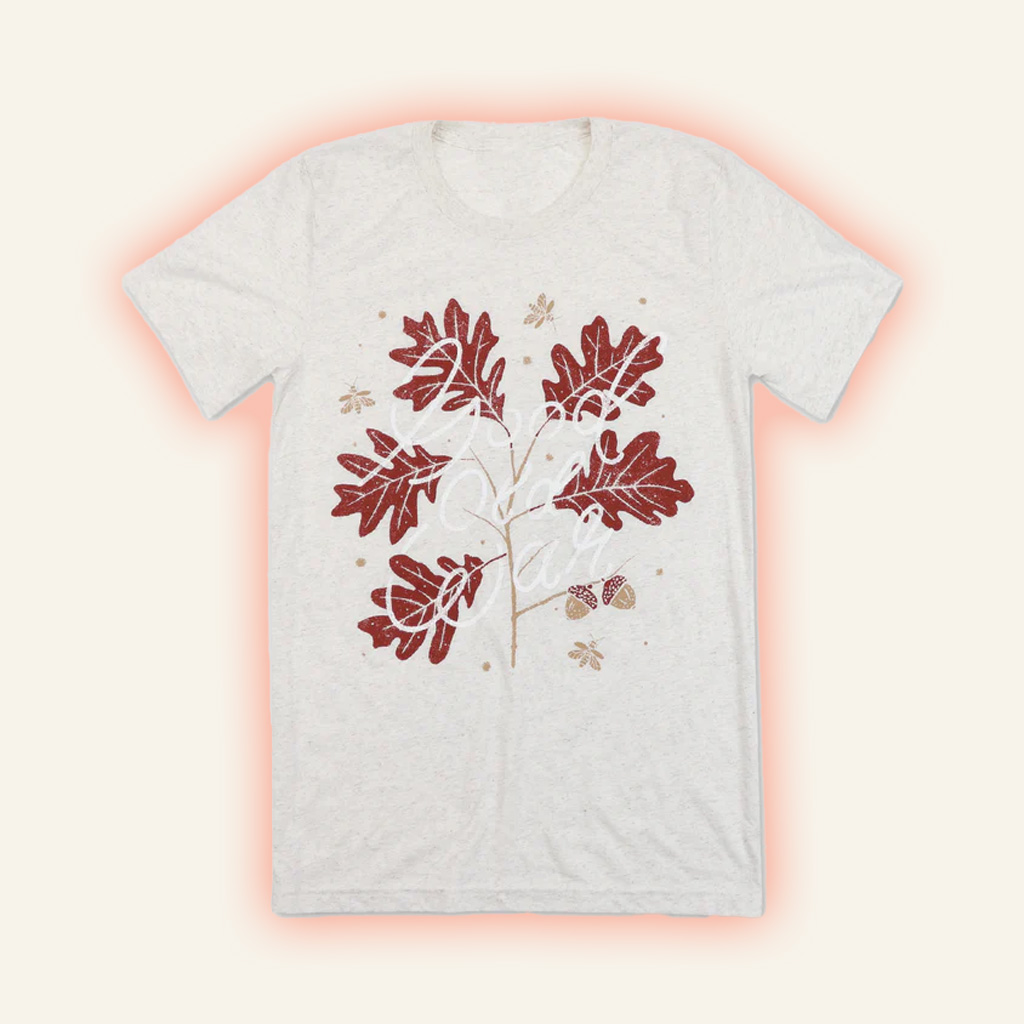 Good Old War Merch Oak Leaves Oatmeal T-Shirt Christmas Gifts For Boyfriend Good Old War Merch Oak Leaves Oatmeal T-Shirt Christmas Gifts For Boyfriend