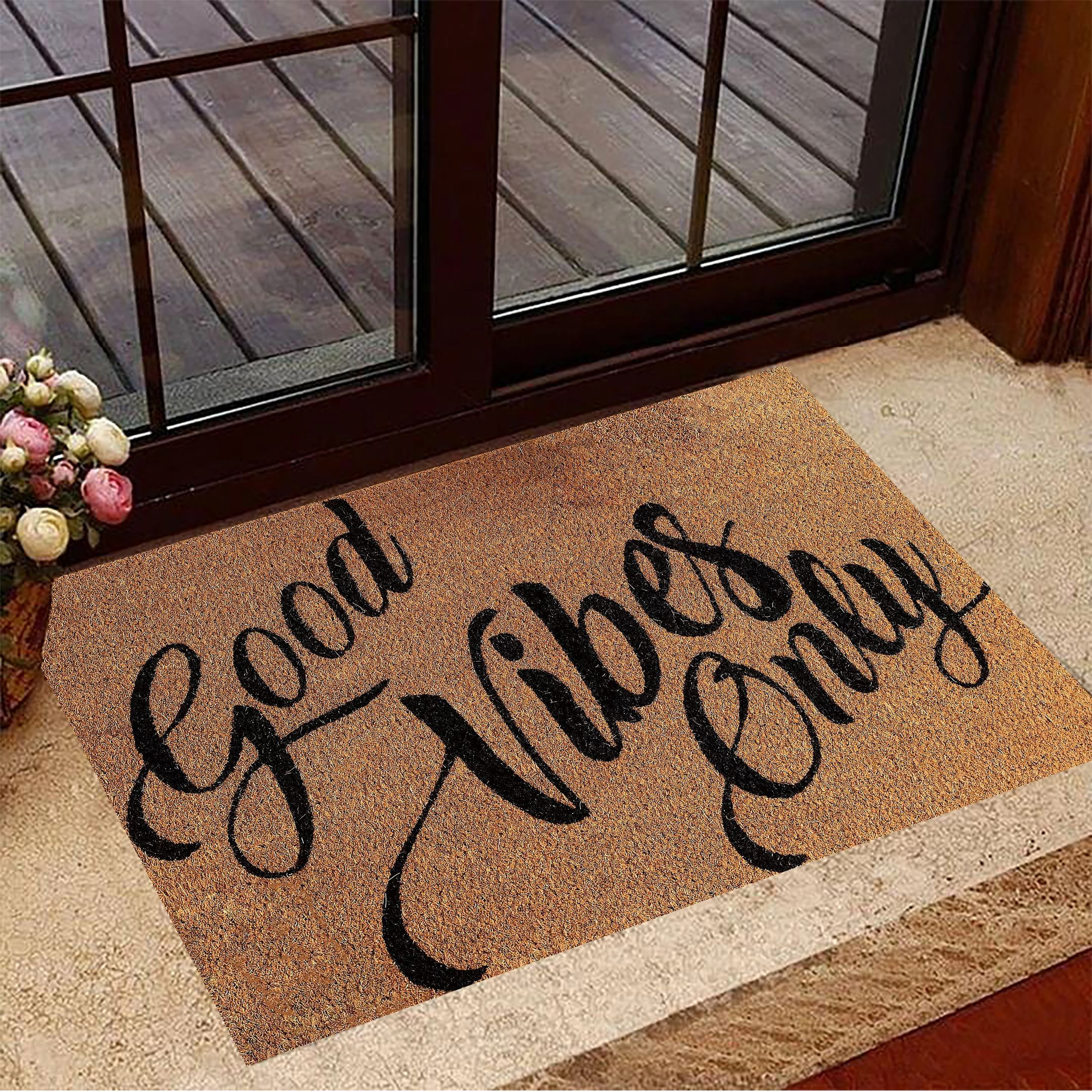 Good Vibes Only Doormat Indoor Front Door Mat Outdoor Entry Mat Home Gift Idea