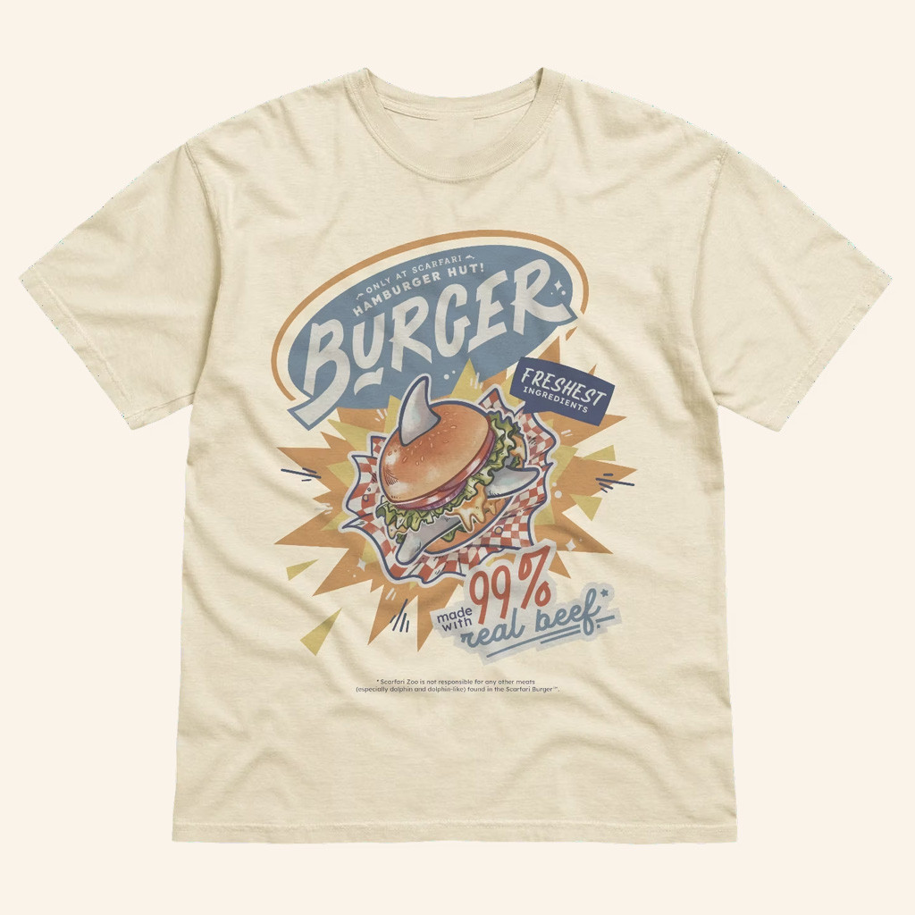 GoodTimesWithScar Merch Scarfari Burger T-Shirt Best Birthday Gift For Husband