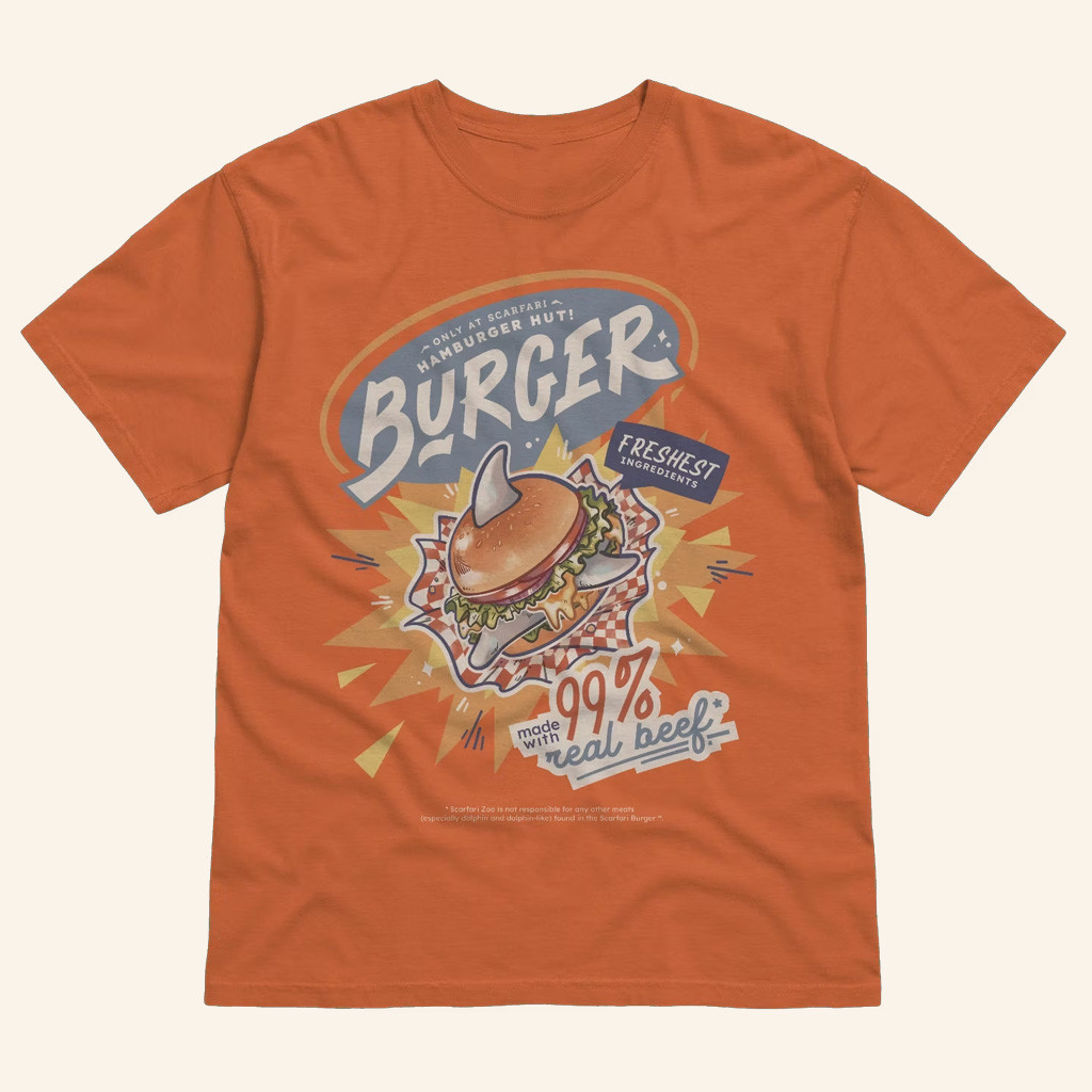 GoodTimesWithScar Merch Scarfari Burger T-Shirt Unique Gifts For Husband