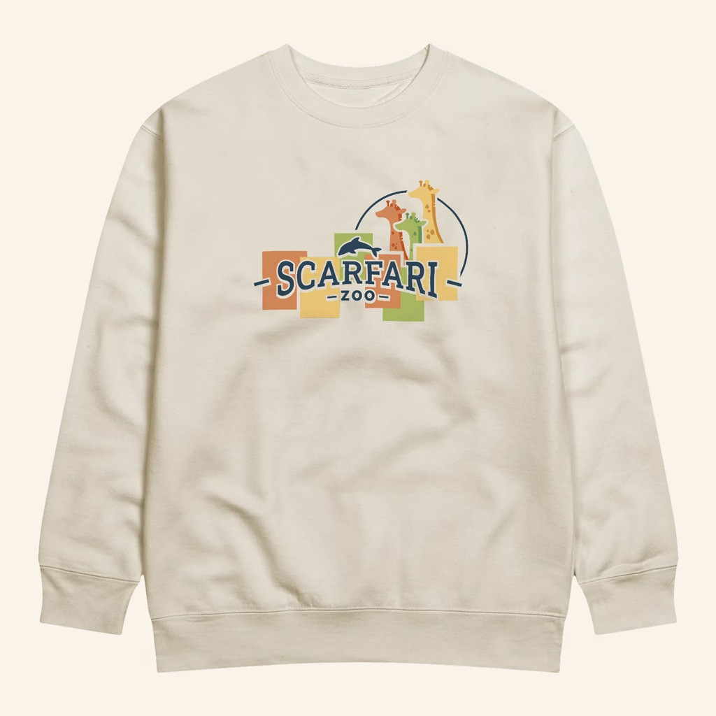 GoodTimesWithScar Merch Scarfari Giraffes Crewneck Sweatshirt Best Birthday Gift For Friend GoodTimesWithScar Merch Scarfari Giraffes Crewneck Sweatshirt Best Birthday Gift For Friend