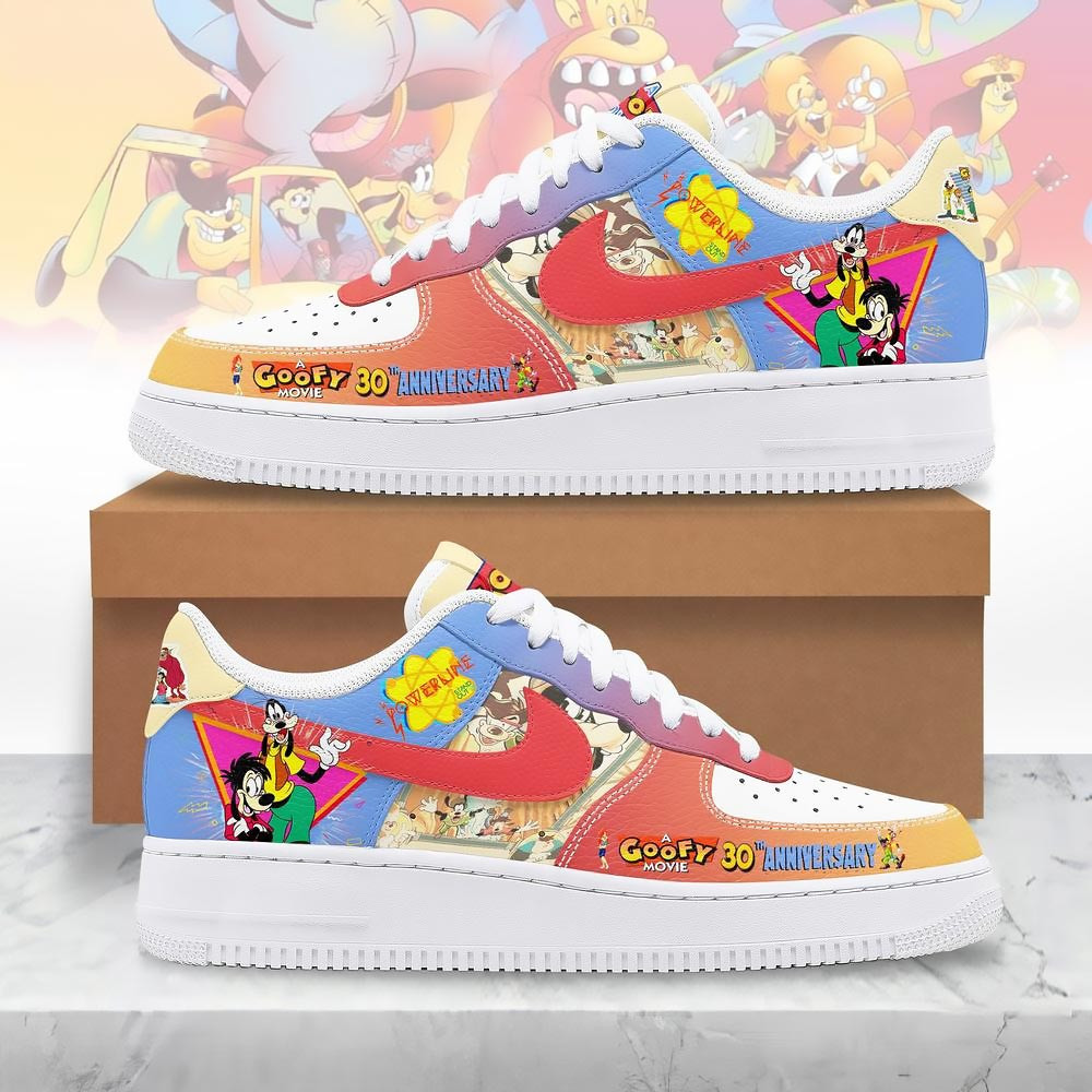 Goofy Movie 30th Anniversary Limited Edition Air Force 1 Sneaker Best Gift For Fans