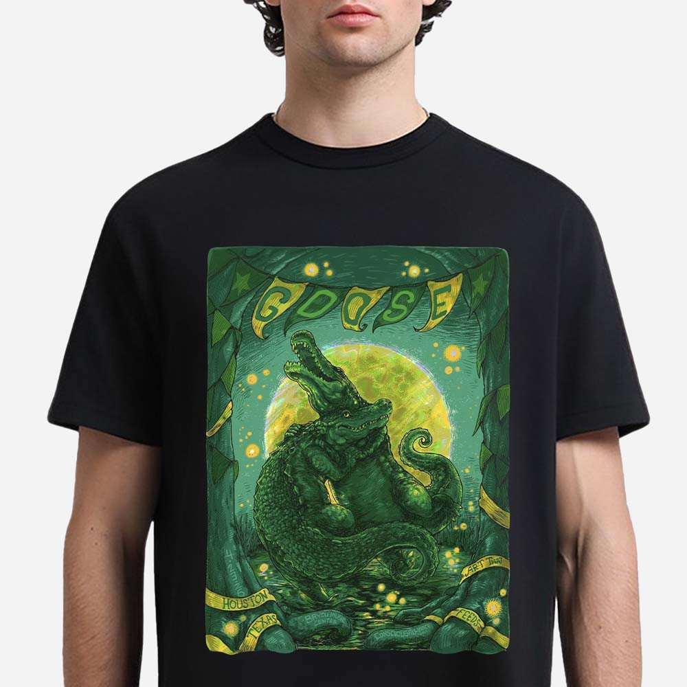 Goose Band Houston Texas 2026 T-Shirt Music Concert Merch Goose Fans Gift For Him