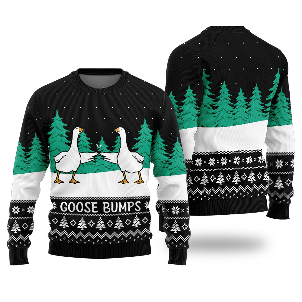 Goose Bumps Ugly Christmas Sweater Perfect Winter Merch Gift for the Holiday Spirit