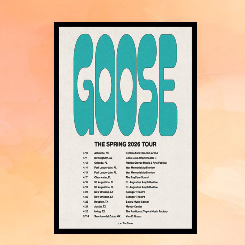 Goose Merch The Spring Tour 2026 Poster Living Room Decor Gifts For Music Fans Goose Merch The Spring Tour 2026 Poster Living Room Decor Gifts For Music Fans