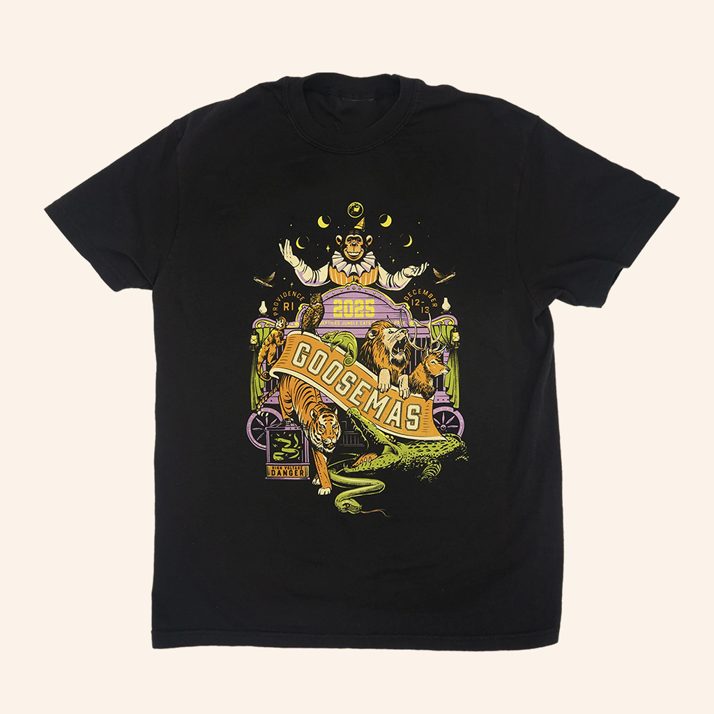 Goose The Band Merch Menagerie Goosemas T-Shirt Christmas Gifts For Rock Music Lovers