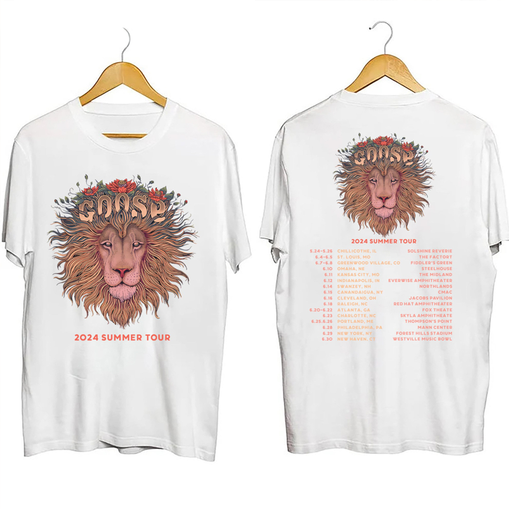 Goose Tour Dates 2024 Summer Shirt Goose Merch Gifts For Rock Music Lovers Goose Tour Dates 2024 Summer Shirt Goose Merch Gifts For Rock Music Lovers