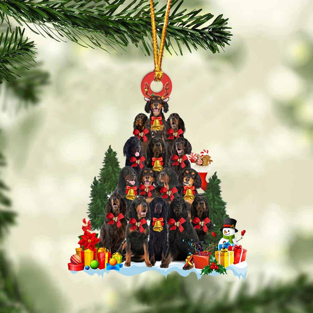 Gordon Setter Dog Christmas Tree Ornament Dog Gifts Acrylic Ornament Dog Gifts Acrylic Ornament
