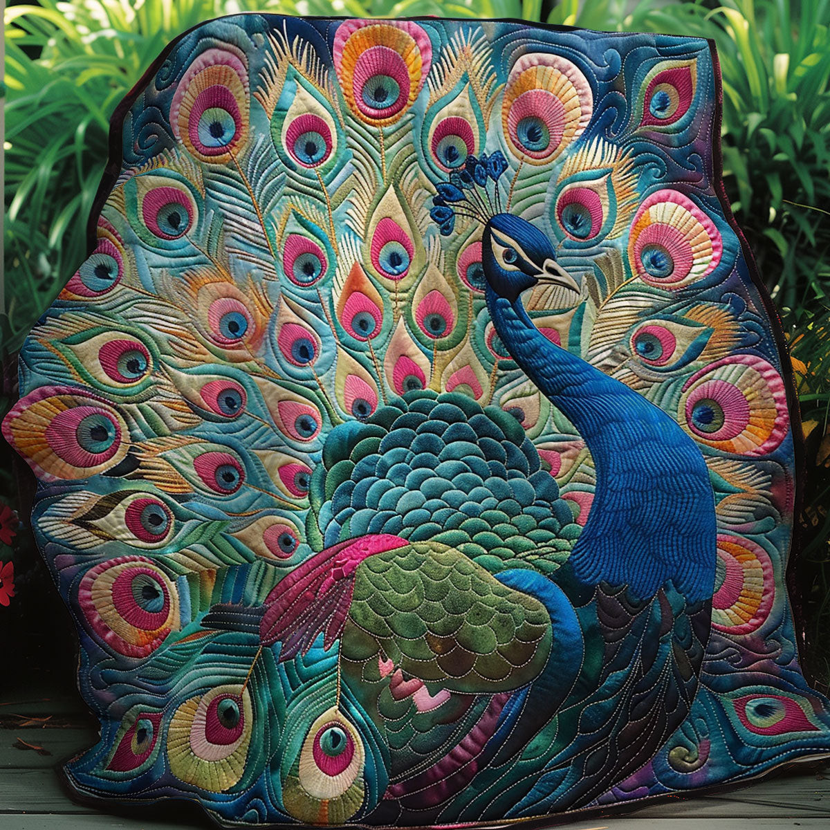 Gorgeous Peacock Quilt Blanket Throw Blankets For Couch Gifts For Mom From Daughter
