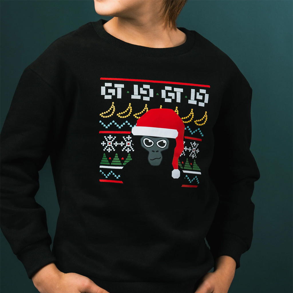Gorilla Tag Merch Festive Monke Sweatshirt Christmas Presents For Boy Gorilla Tag Merch Festive Monke Sweatshirt Christmas Presents For Boy