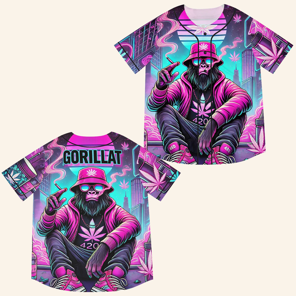 GorillaT EDM Jersey Rave Jersey GorillaT Merch Music Lover Gift Ideas For Him GorillaT EDM Jersey Rave Jersey GorillaT Merch Music Lover Gift Ideas For Him