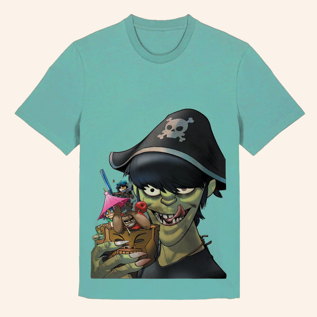 Gorillaz Merch 25 Pirate Cocktail T-Shirt Gifts For Boyfriend Gorillaz Merch 25 Pirate Cocktail T-Shirt Gifts For Boyfriend