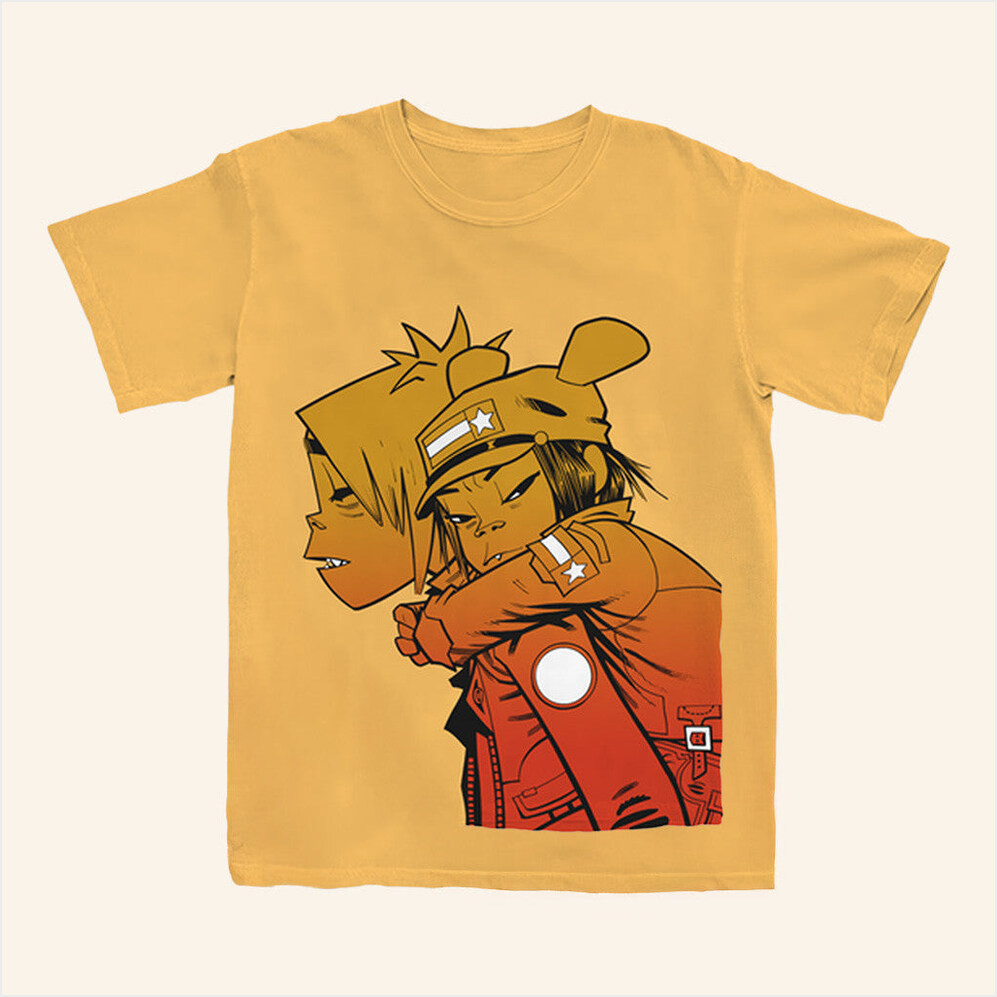 Gorillaz Merch 25 Sunset Piggyback T-Shirt Birthday Gift Ideas For Him Gifts For Besties