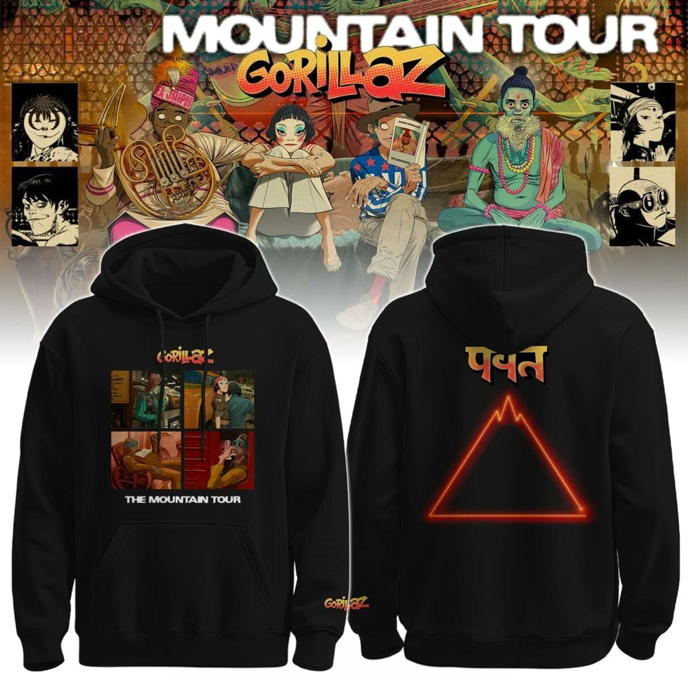Gorillaz The Mountain Tour Hoodie Gorillaz Merch Gift Ideas For Band Fans Gorillaz The Mountain Tour Hoodie Gorillaz Merch Gift Ideas For Band Fans