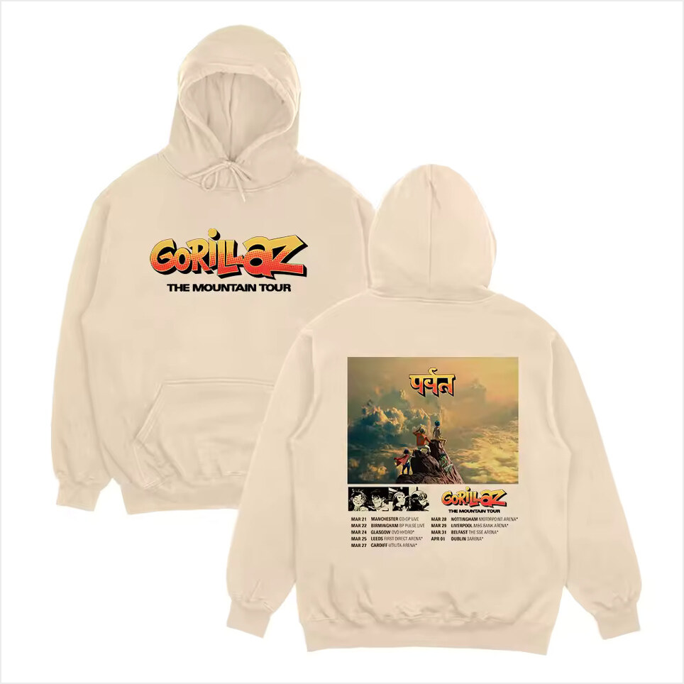 Gorillazs The Mountain Tour 2026 Hoodie Gifts For Fans Merch Apparel Gorillazs The Mountain Tour 2026 Hoodie Gifts For Fans Merch Apparel